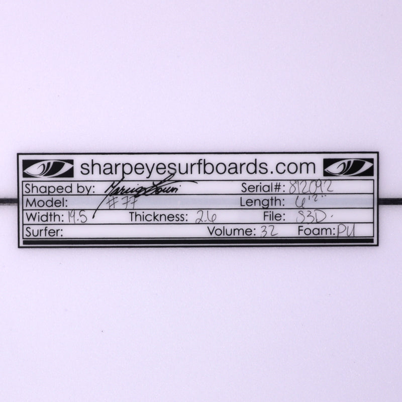 Load image into Gallery viewer, Sharp Eye #77 6'2 × 19 ½ × 2 ⅗ Surfboard 4