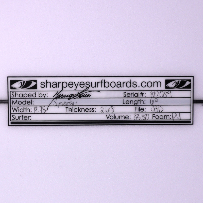 Load image into Gallery viewer, Sharp Eye Synergy 6'2 × 19 ¾ × 2 11/16 Surfboard 4