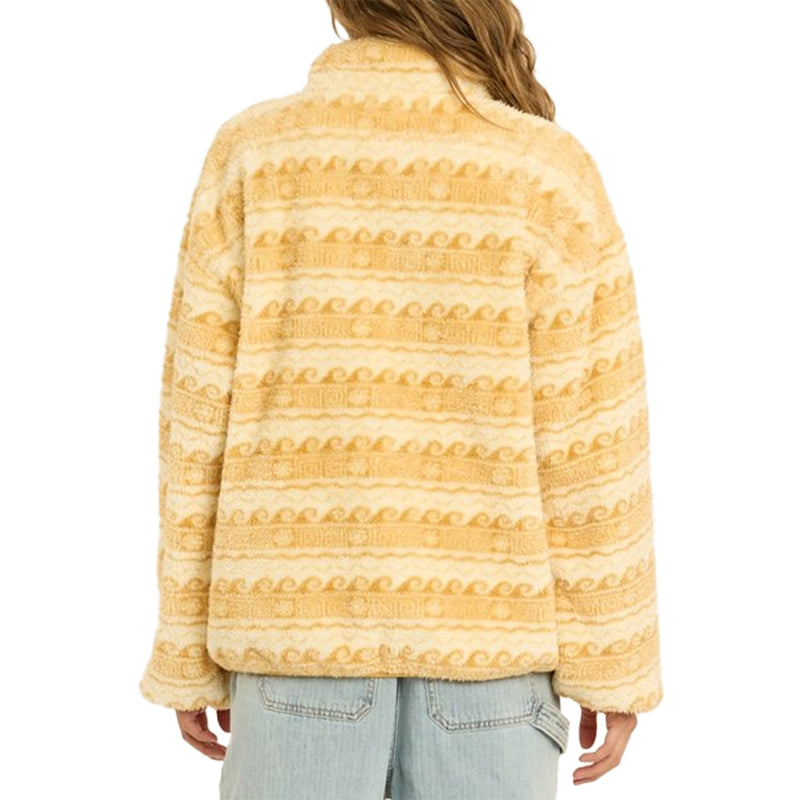 Load image into Gallery viewer, Sisstr Women's Epic Wave Mock Neck Fuzzy Fleece Sweatshirt 2