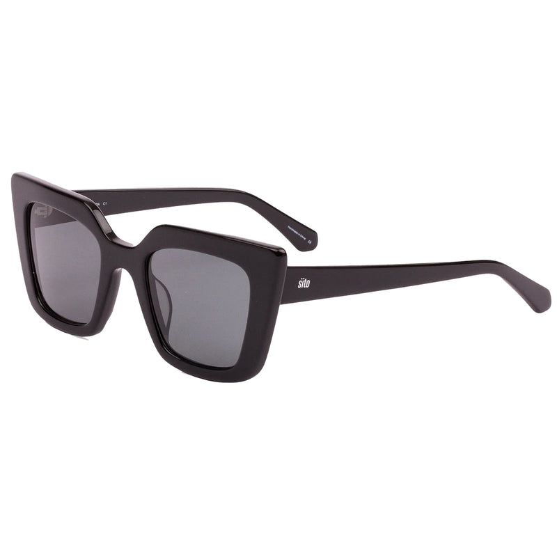 Load image into Gallery viewer, Sito Women's Cult Vision Polarized Sunglasses - Black/Iron Gray 1