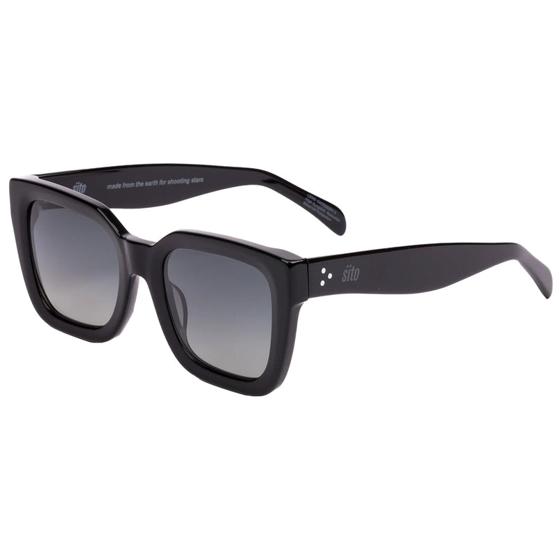 Load image into Gallery viewer, Sito Women's Harlow Polarized Sunglasses - Black/Gray 1