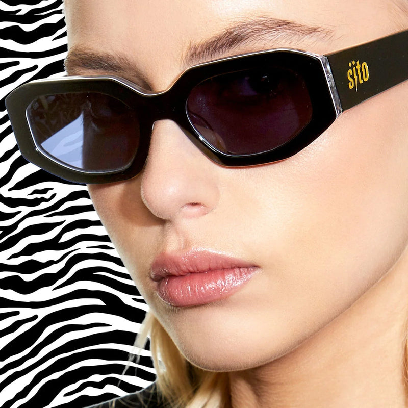 Load image into Gallery viewer, Sito Juicy Polarized Sunglasses - Black Safari/Iron Gray 3