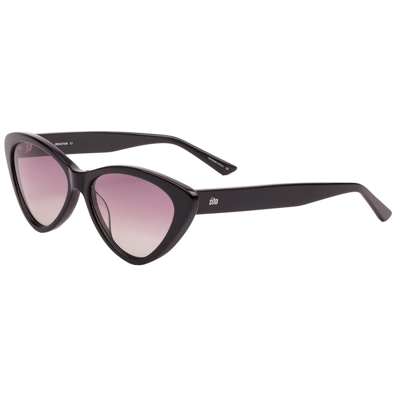 Load image into Gallery viewer, Sito Women's Seduction Polarized Sunglasses - Black/Quartz Gradient 1