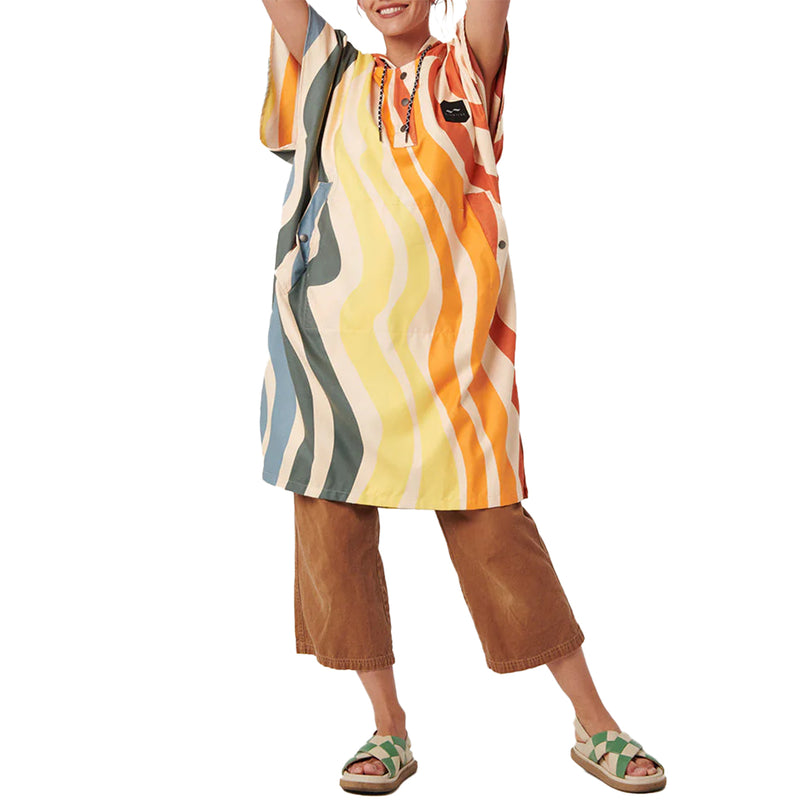 Load image into Gallery viewer, Slowtide Textured Waves Quick-Dry Hooded Changing Poncho 1