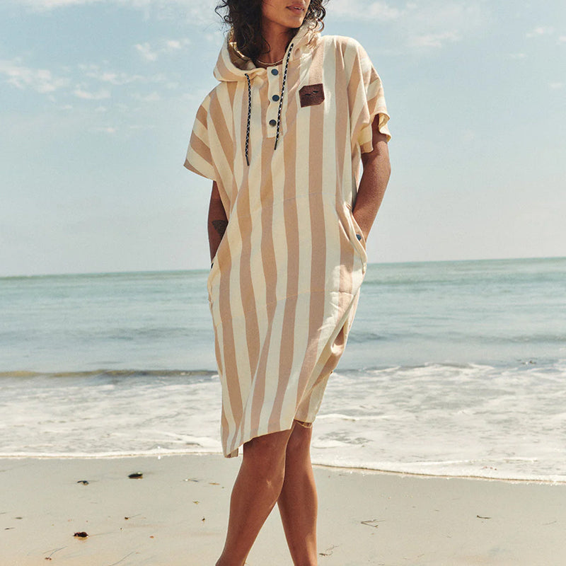 Load image into Gallery viewer, Slowtide Cabana Turkish Hooded Changing Poncho 5
