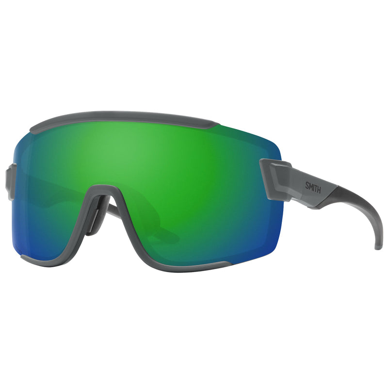 Load image into Gallery viewer, SMITH Wildcat Sunglasses - Matte Cement/ChromaPop Green Mirror 1