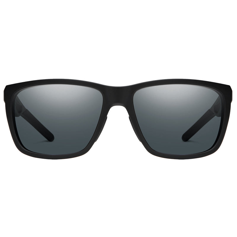 Load image into Gallery viewer, SMITH Longfin Elite Polarized Sunglasses - Matte Black/Gray 2