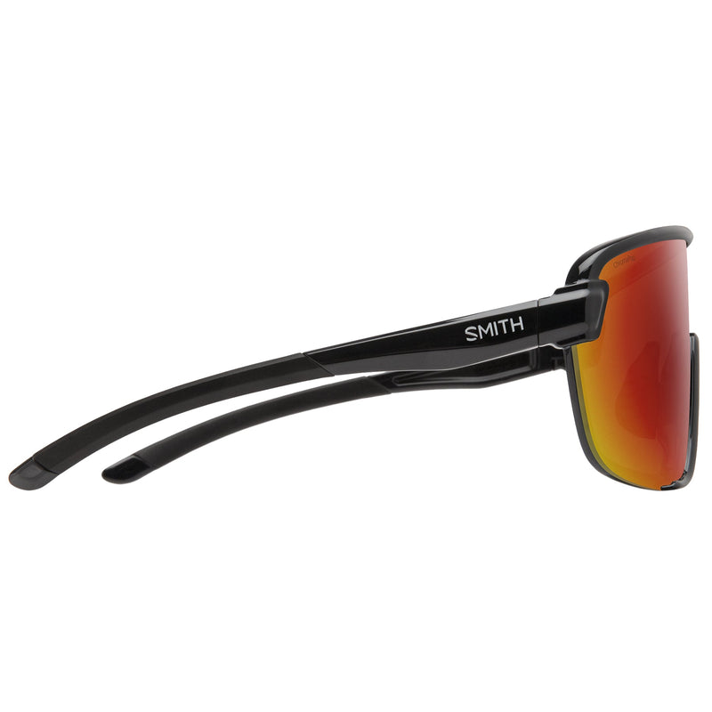 Load image into Gallery viewer, SMITH Women's Bobcat Sunglasses - Black/ChromaPop Red Mirror 3
