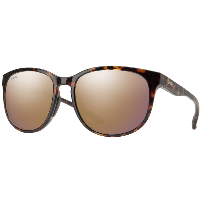 Load image into Gallery viewer, SMITH Lake Shasta Polarized Sunglasses - Tortoise/ChromaPop Rose Gold Mirror 1