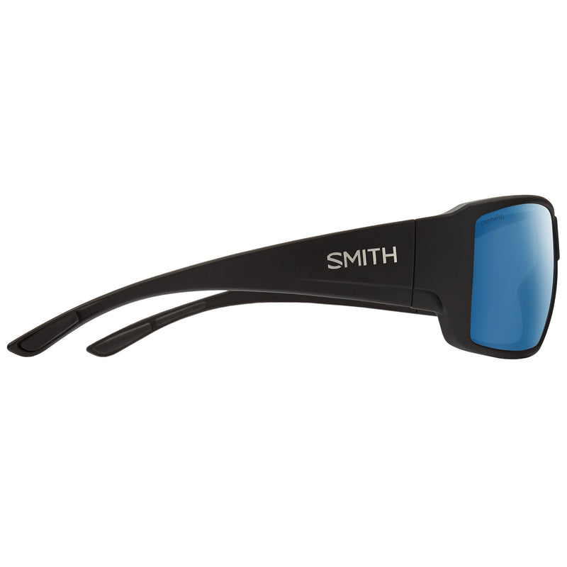 Load image into Gallery viewer, SMITH Guide's Choice Polarized Sunglasses - Matte Black/ChromaPop Blue Mirror 3