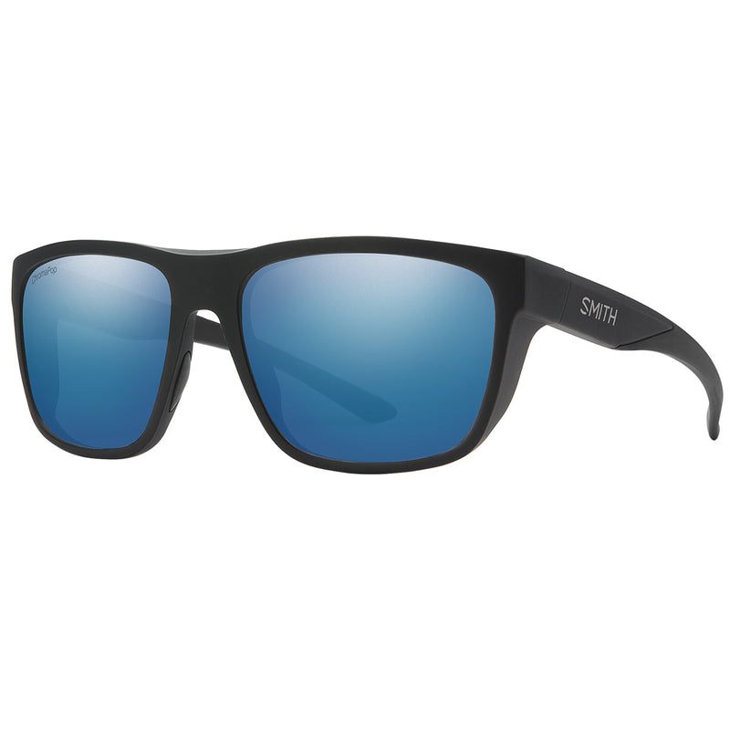 Load image into Gallery viewer, SMITH Barra Polarized Sunglasses - Matte Black/ChromaPop Glass Blue Mirror 1