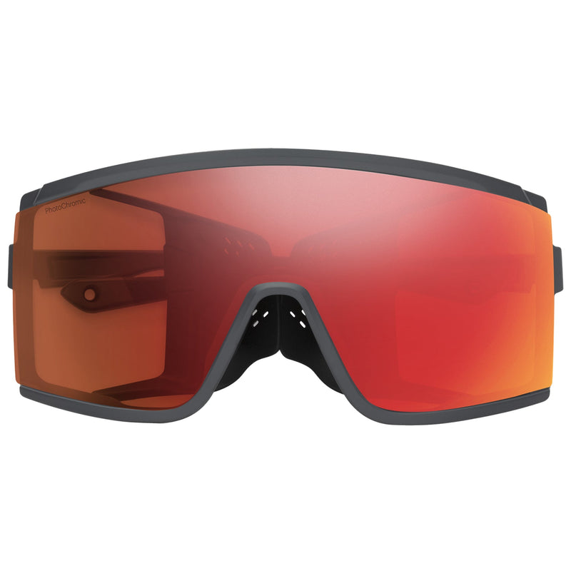 Load image into Gallery viewer, SMITH Pursuit Sunglasses - Matte Slate/ChromaPop Glacier Photochromic Copper Red Mirror 2