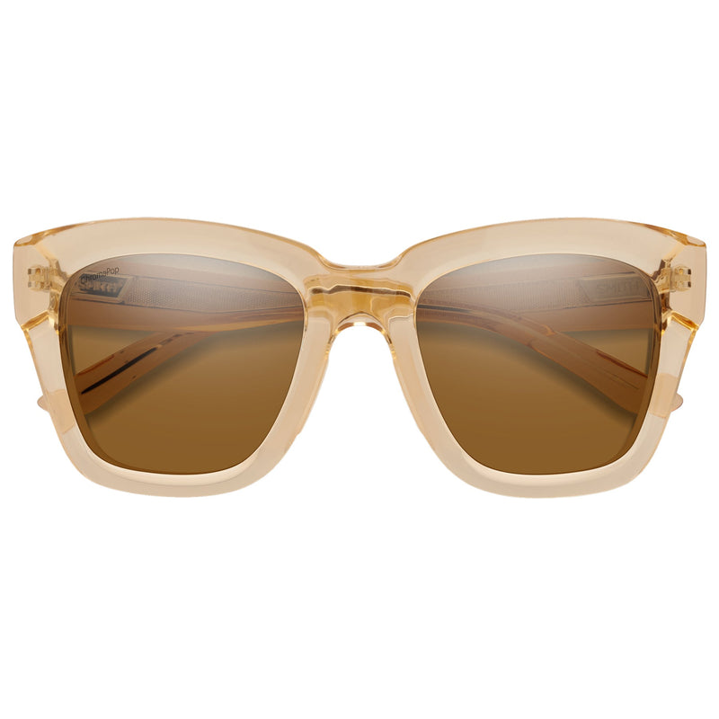 Load image into Gallery viewer, SMITH Women's Sway Polarized Sunglasses - Champagne Crystal/ChromaPop Brown 2