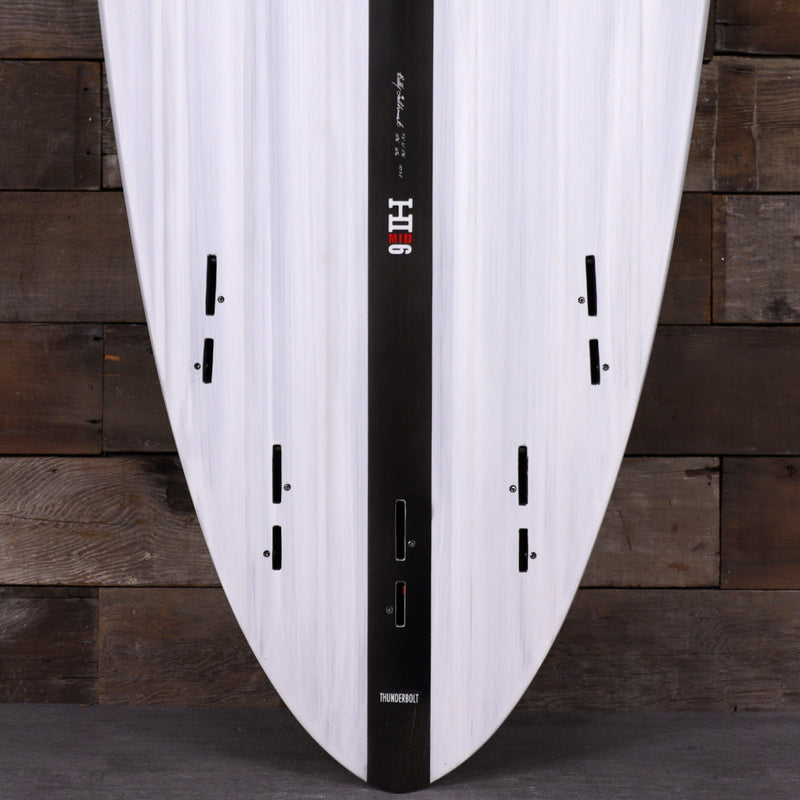 Load image into Gallery viewer, Harley Ingleby Mid 6 Thunderbolt Black 7'6 × 21 × 2 ¾ Surfboard - Gray/Carbon 3