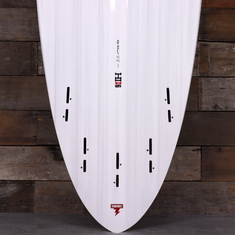 Load image into Gallery viewer, Harley Ingleby Series Mid 6 Thunderbolt Red 7'6 × 21 × 2 ¾ Surfboard - Candy White 3
