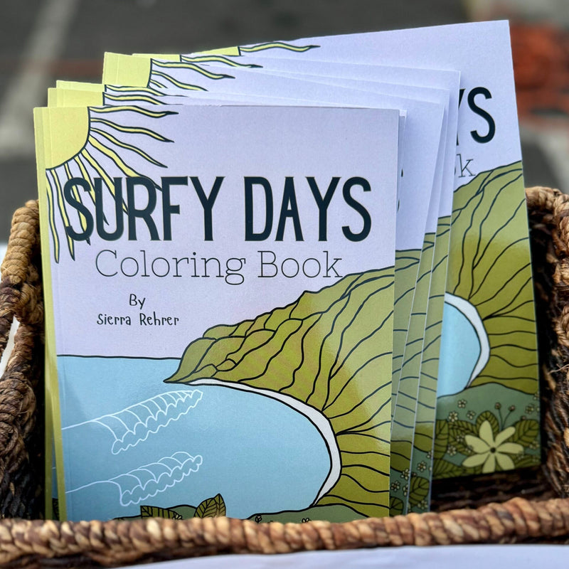 Load image into Gallery viewer, Surfy Days Coloring Book by Sierra Rehrer 3