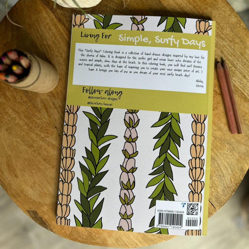 Load image into Gallery viewer, Surfy Days Coloring Book by Sierra Rehrer 5