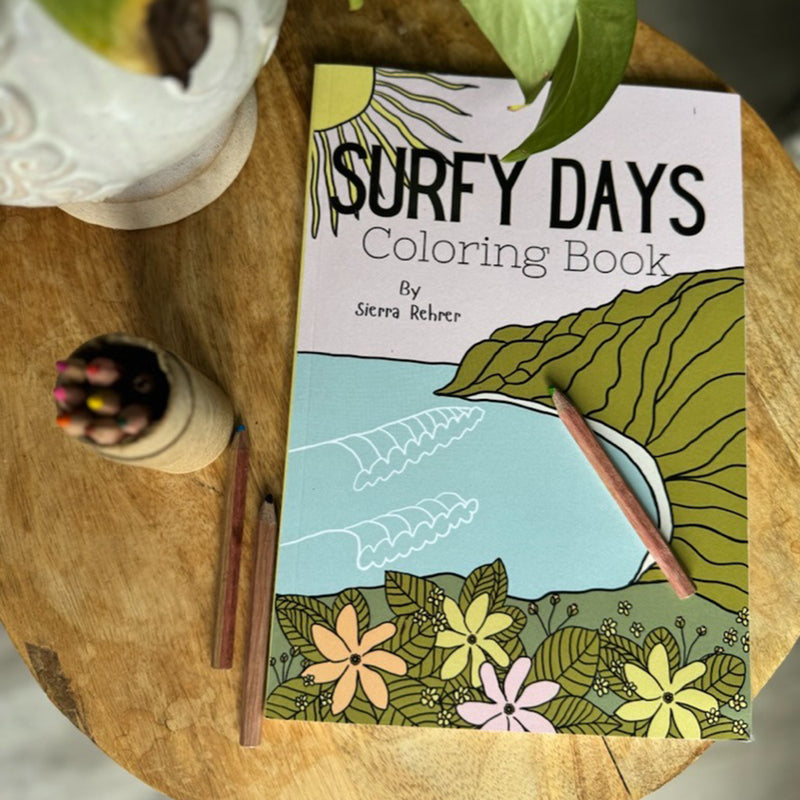 Load image into Gallery viewer, Surfy Days Coloring Book by Sierra Rehrer 4