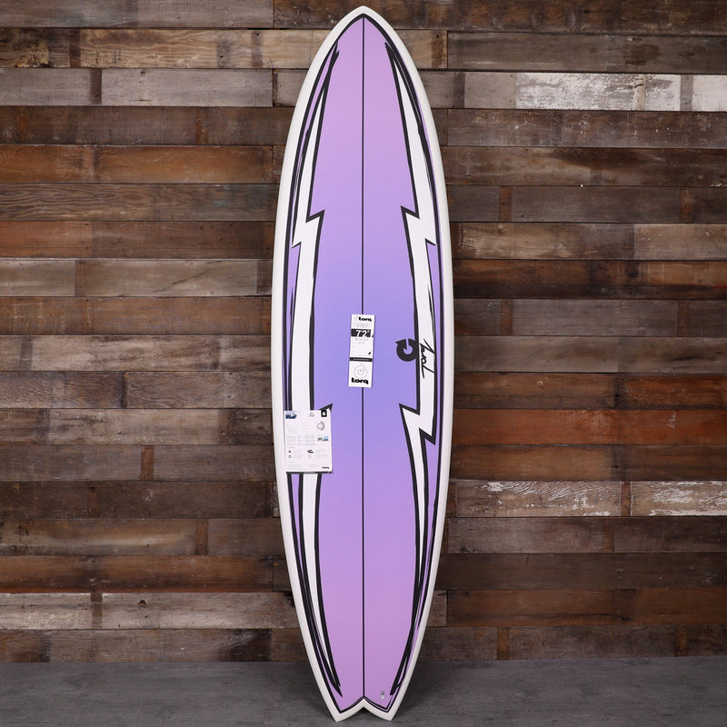 Load image into Gallery viewer, Torq Mod Fish TET 7'2 × 22 ½ × 3 Surfboard - Hi Watt/Purple Passion 1