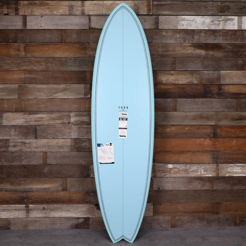 Load image into Gallery viewer, Torq ModFish TET 6'10 × 21 ¾ × 2 ¾ Surfboard - Blue Pattern 1