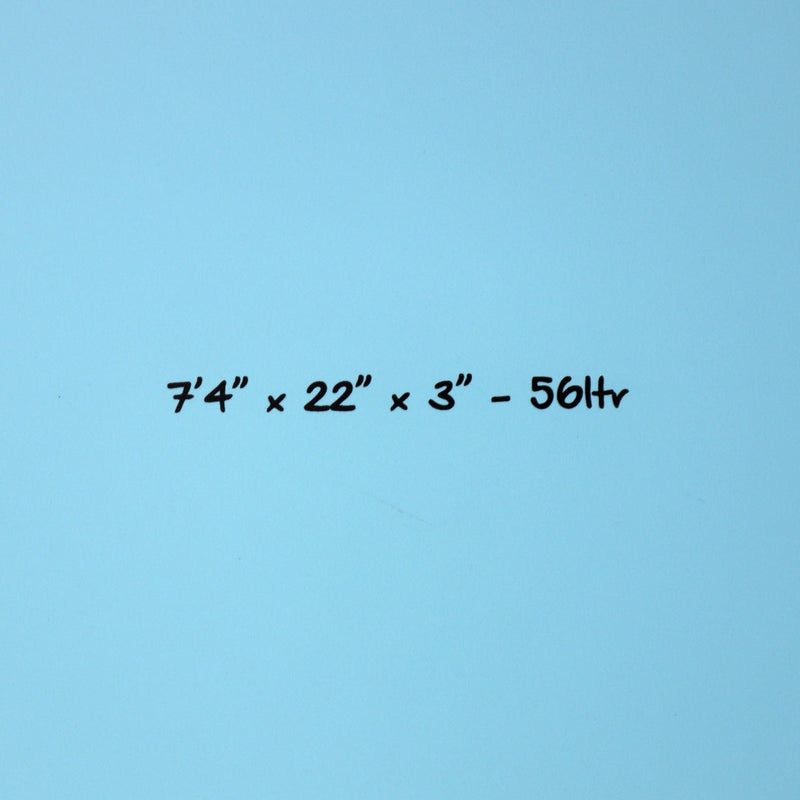 Load image into Gallery viewer, Torq Mod Fun V+ TET 7'4 × 22 × 3 Surfboard - Blue Pattern 4