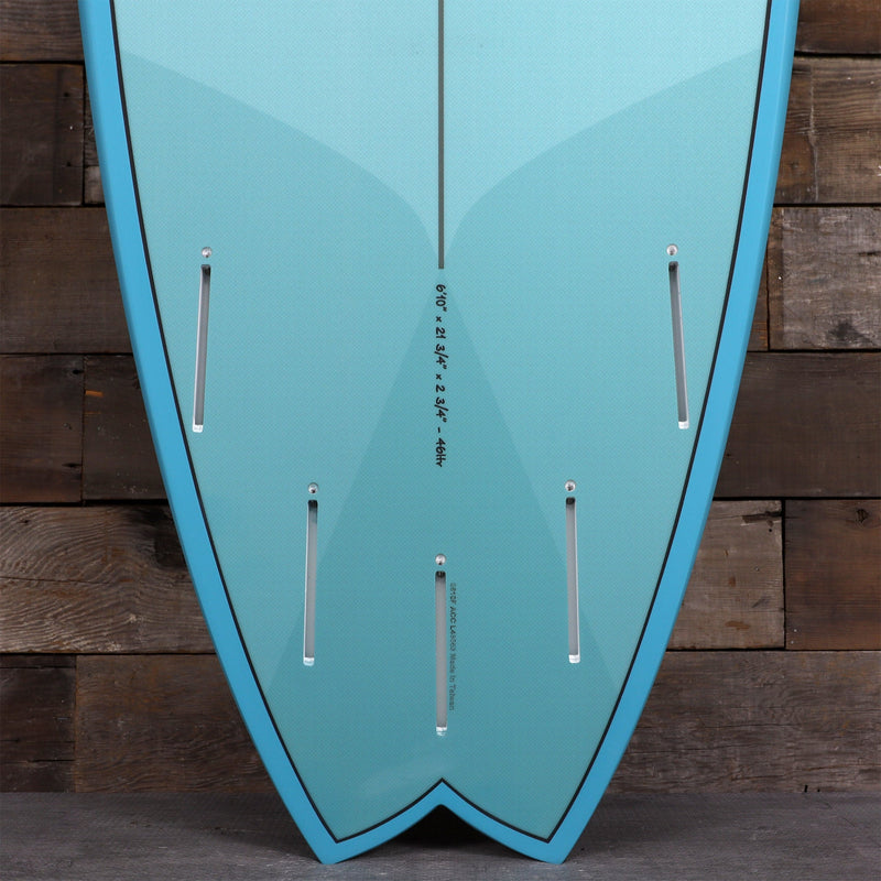 Load image into Gallery viewer, Torq ModFish TET 6'10 × 21 ¾ × 2 ¾ Surfboard - Deep Turquoise Pattern 3