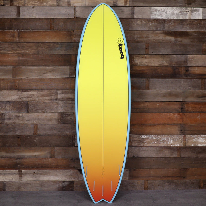 Load image into Gallery viewer, Torq ModFish TET 6'10 × 21 ¾ × 2 ¾ Surfboard - Yellow/Orange Fade 2