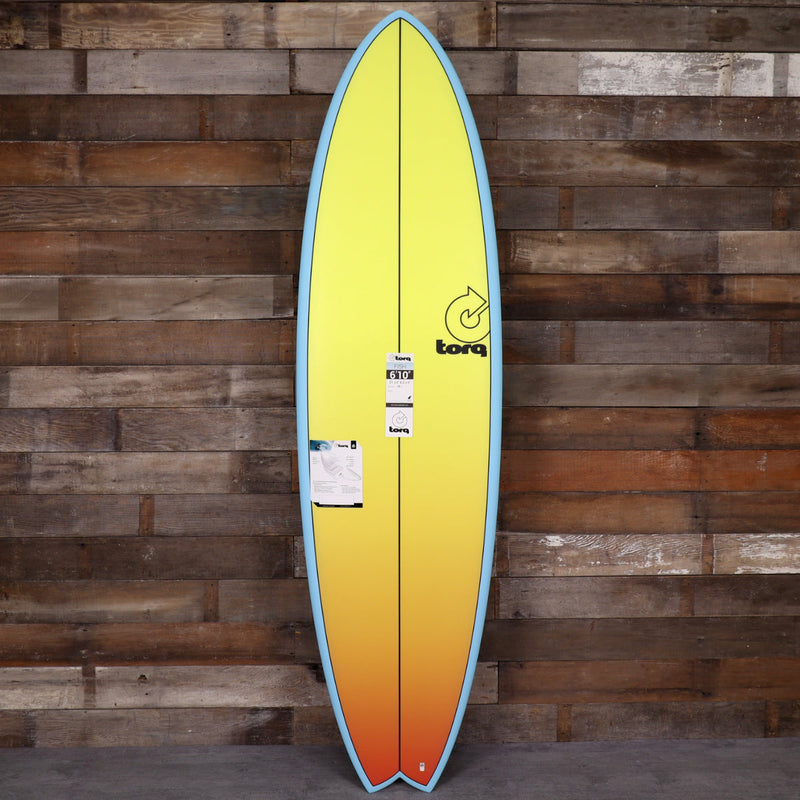 Load image into Gallery viewer, Torq ModFish TET 6'10 × 21 ¾ × 2 ¾ Surfboard - Yellow/Orange Fade 1