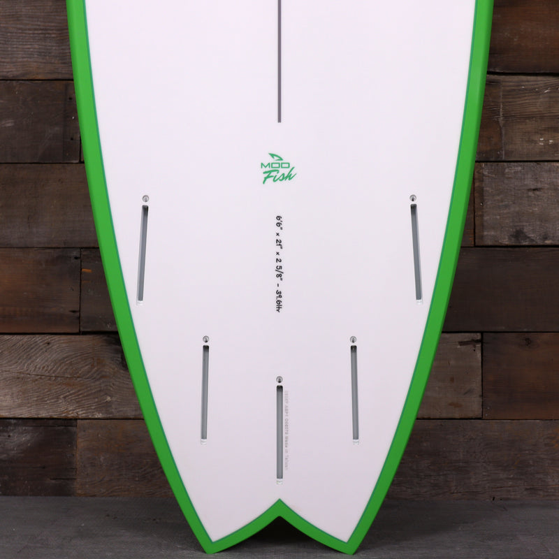 Load image into Gallery viewer, Torq Mod Fish TET 6'6 × 21 × 2 ⅝ Surfboard - Green/Yellow Zag 3