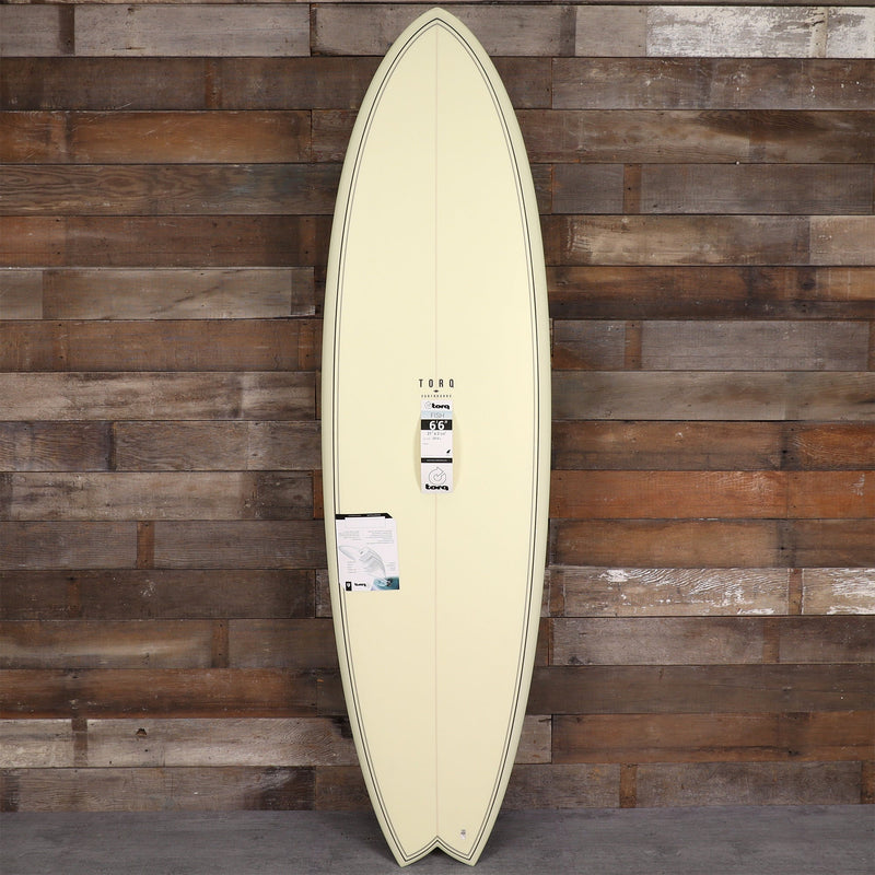 Load image into Gallery viewer, Torq ModFish TET 6'6 × 21 × 2 ⅝ Surfboard - Cream Pattern 1