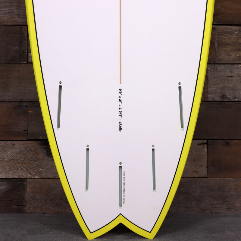 Load image into Gallery viewer, Torq ModFish TET 6'6 × 21 × 2 ⅝ Surfboard - Yellow Rail 3