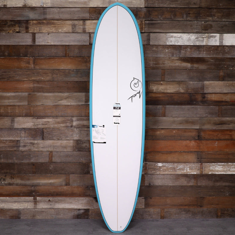 Load image into Gallery viewer, Torq Mod Fun V+ TET 7'4 × 22 × 3 Surfboard - Teal Rail 1