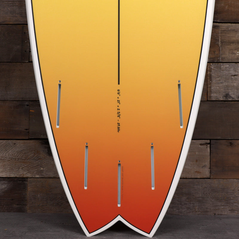 Load image into Gallery viewer, Torq ModFish TET 6'6 × 21 × 2 ⅝ Surfboard - Yellow/Orange Fade 3