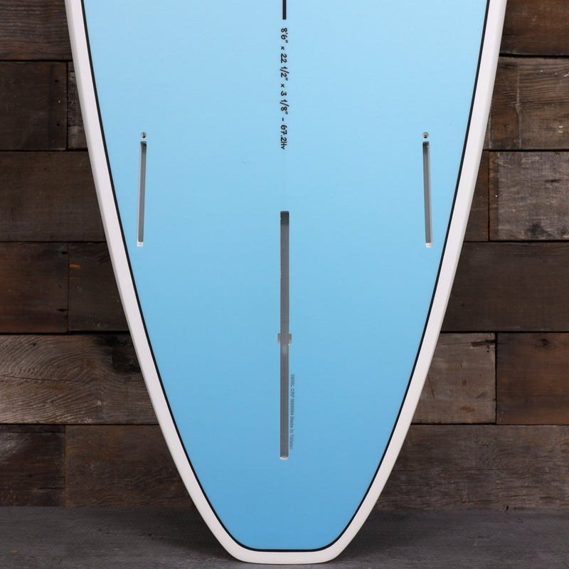 Load image into Gallery viewer, Torq Longboard TET 8'6 × 22 ½ × 3 ⅛ Surfboard - Light Blue Fade 3