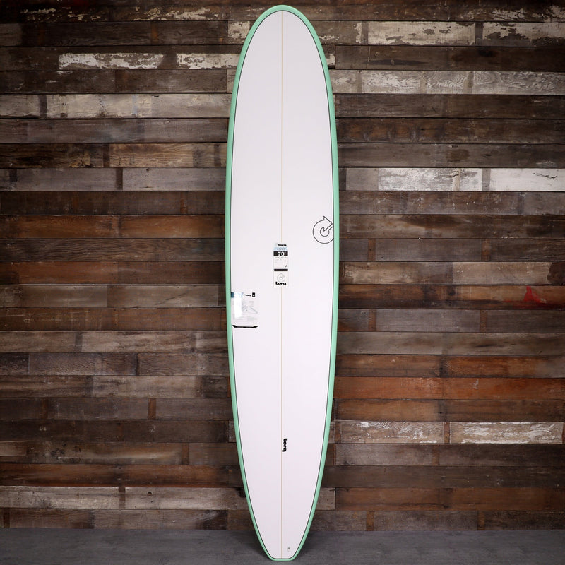Load image into Gallery viewer, Torq Longboard TET 9'0 × 22 ¾ × 3 ⅛ Surfboard - Seagreen/White 1