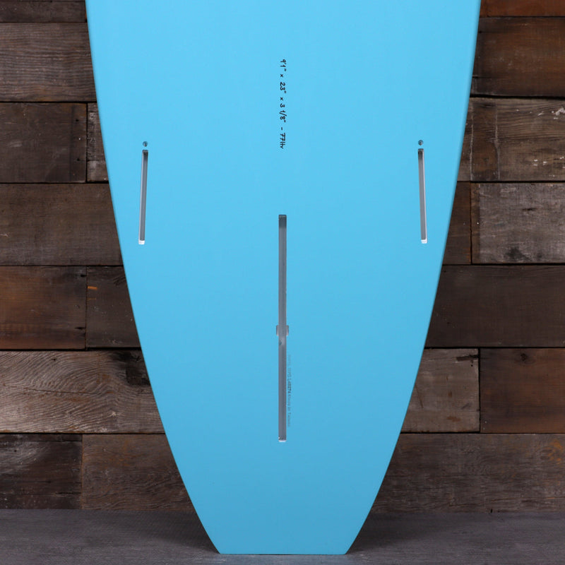 Load image into Gallery viewer, Torq Longboard TET 9'1 × 23 × 3 ⅛ Surfboard - Light Teal Blue Pinline 3