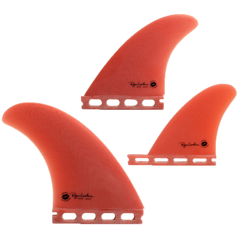 Load image into Gallery viewer, True Ames Lovelace × William Aliotti Asym Goofy Single Tab Tri-Fin Set 2