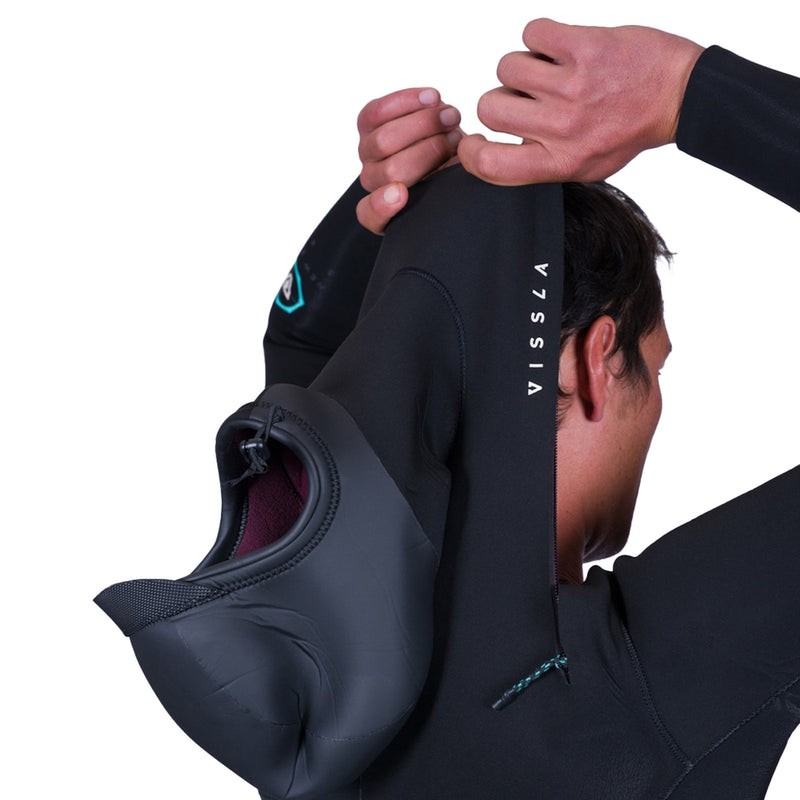 Load image into Gallery viewer, Vissla New Seas 4/3 Hooded U-Zip Wetsuit 4