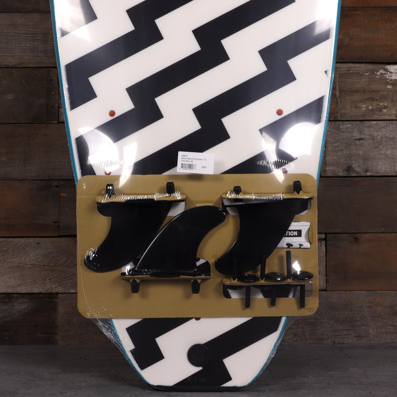 Load image into Gallery viewer, Wave Bandit Easy Rider 7'0 × 22 × 3 ⅛ Surfboard - Blue/White Bolt 3