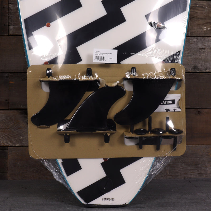 Load image into Gallery viewer, Wave Bandit Easy Rider 8'0 × 23 × 3 ⅜ Surfboard - Blue/White Bolt 3