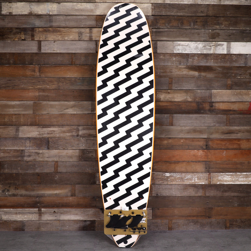 Load image into Gallery viewer, Wave Bandit Easy Rider 8'0 × 23 × 3 ⅜ Surfboard - Orange/White Bolt 2