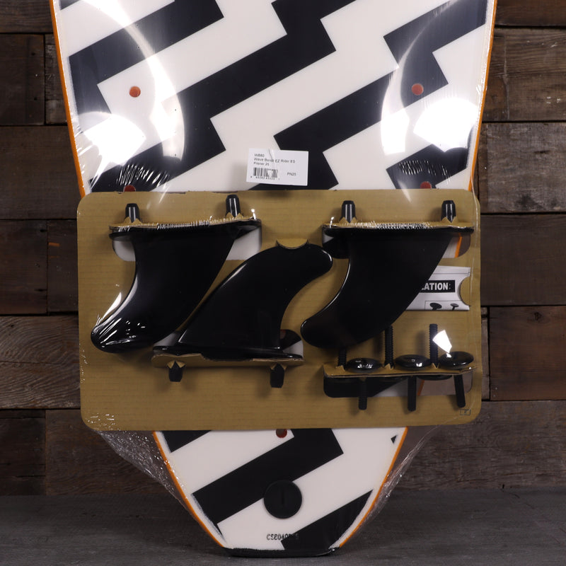 Load image into Gallery viewer, Wave Bandit Easy Rider 8'0 × 23 × 3 ⅜ Surfboard - Orange/White Bolt 3