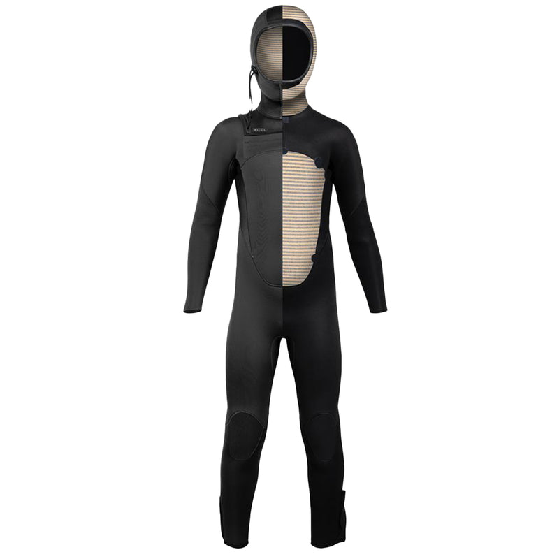 Load image into Gallery viewer, Xcel Youth Axis 5/4 Hooded Chest-Zip Wetsuit 2