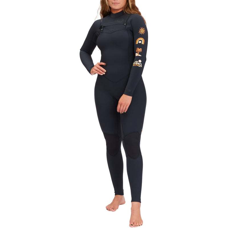 Load image into Gallery viewer, Billabong Women's Salty Dayz Natural 4/3 Chest-Zip Wetsuit 3