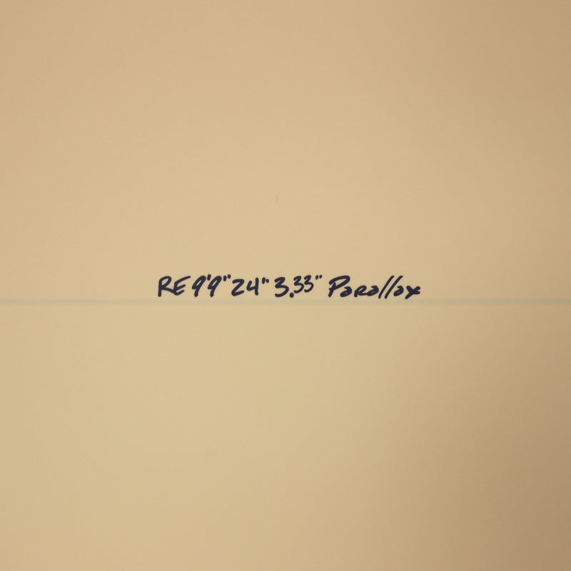 Load image into Gallery viewer, CJ Nelson Designs Parallax Thunderbolt Red 9'9 × 24 × 3 ⅓ Surfboard - Tan 4