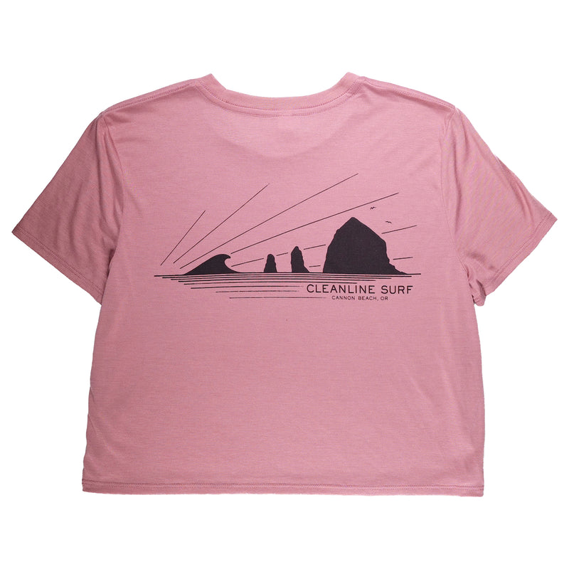 Load image into Gallery viewer, Cleanline Women's Haystack Rays Cropped Top 1
