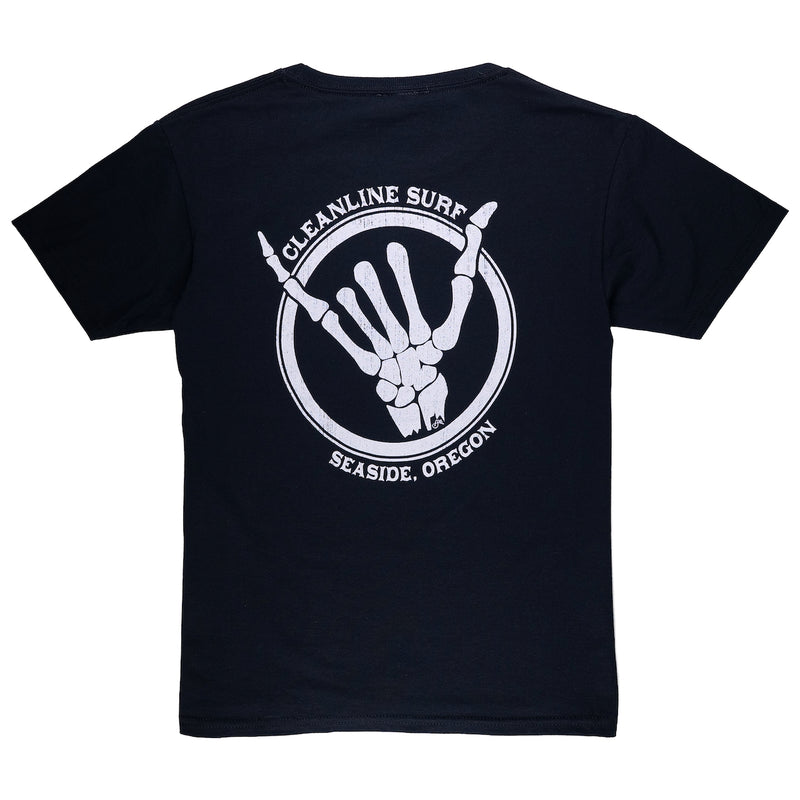 Load image into Gallery viewer, Cleanline Youth Shaka Bones T-Shirt 4