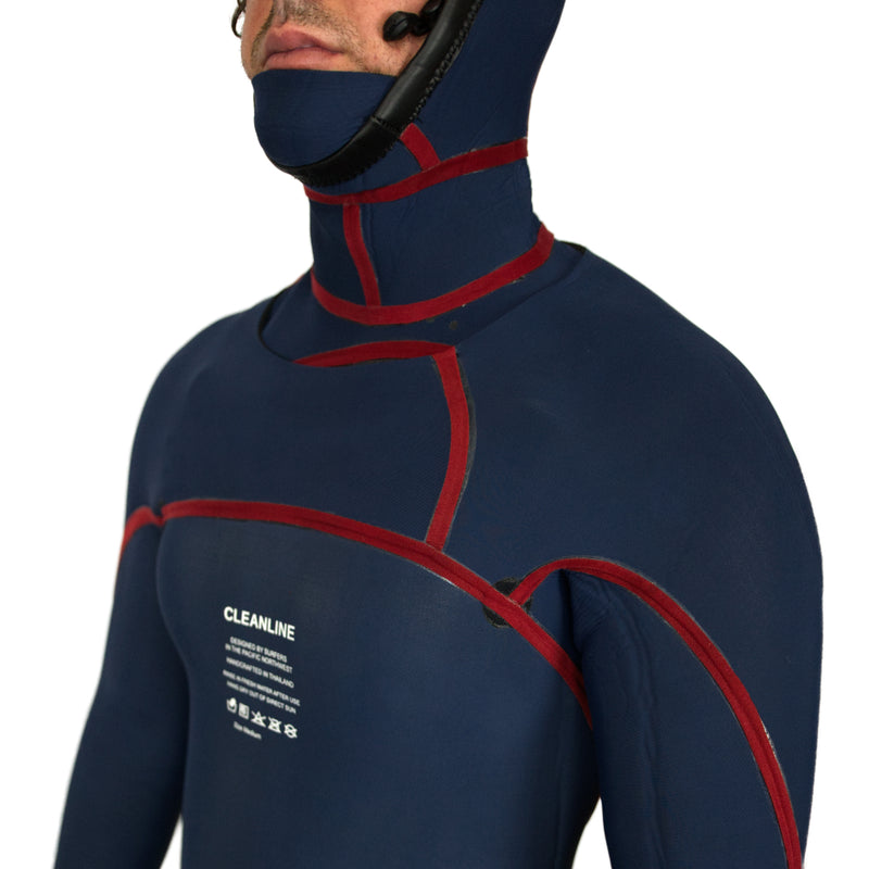 Load image into Gallery viewer, Cleanline 4/3 Hooded Chest-Zip Wetsuit 16