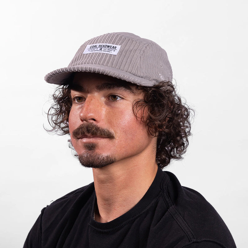 Load image into Gallery viewer, Coal Analog Corduroy 5-Panel Cap 4