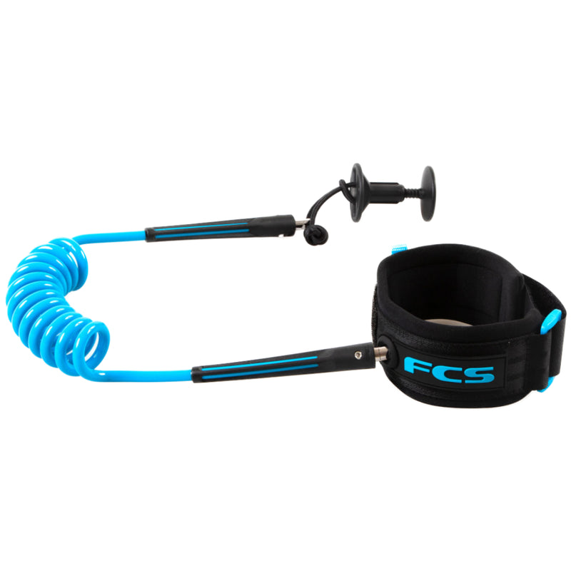 Load image into Gallery viewer, FCS Coiled Wrist Bodyboard Leash 2